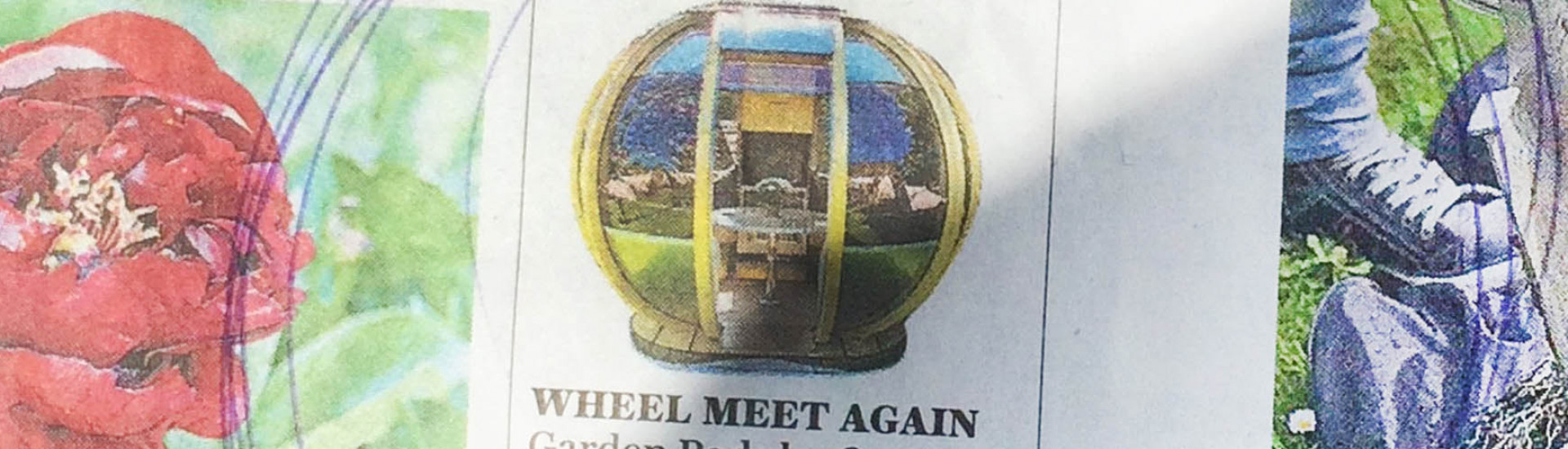 Ornate Garden Wheel Bench Garden Pod Chelsea Flower Show