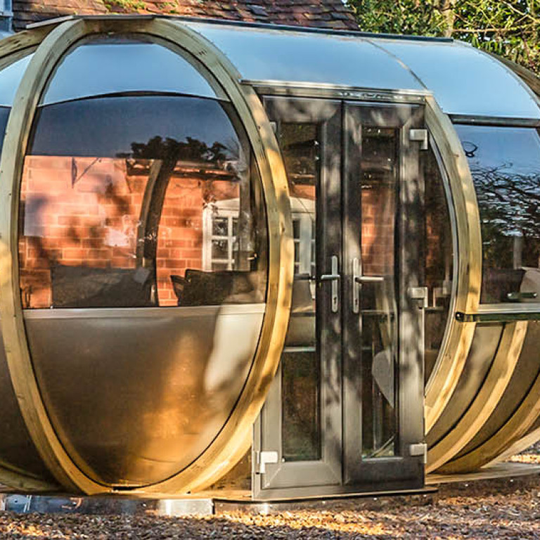 Off Set Ovalhouse Garden Pod by Ornate Garden