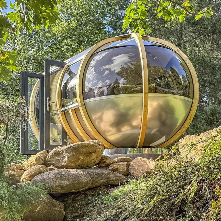 360° Indoor–Outdoor Living with Ornate Garden Pods