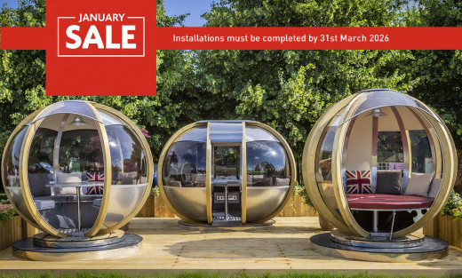 January Sale on Luxury Garden Pods