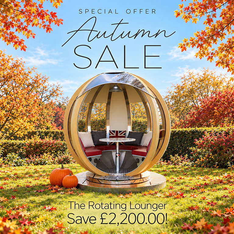 Rotating Lounger Garden Pod Autumn Sale Offer