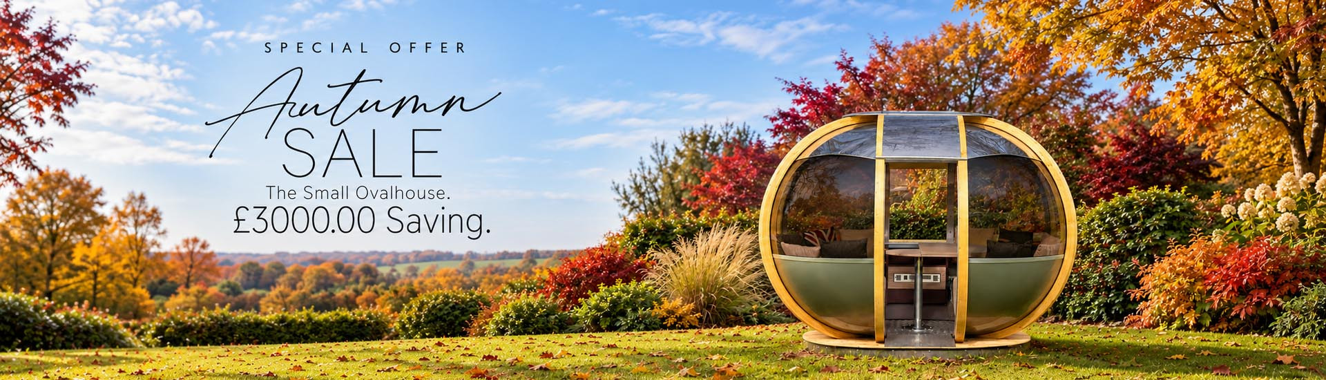 Ornate Garden's Small Ovalhouse Garden Pod Autumn Sale