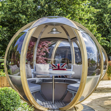 Ornate Garden Ex-Display Rotating Seater Garden Pod