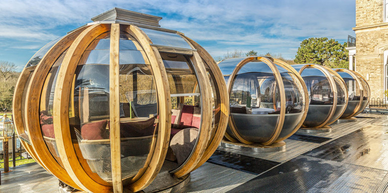 Ornate Garden Dining Pods hotel, restaurant, or café