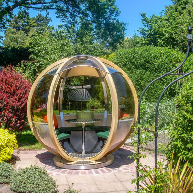 Ornate garden Rotating Seater Garden Pod