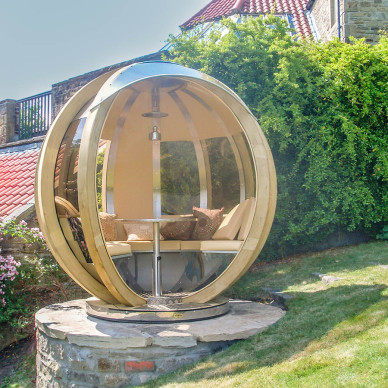 Ornate Garden Pod Rotating Lounger Garden Room