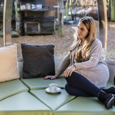 Off Set Ovalhouse Garden Pod