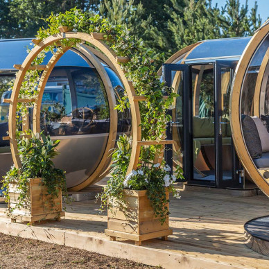 Ornate Garden Pods RHS Hampton Court
