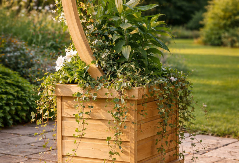 Ornate Wooden Garden Arch
