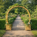 Ornate Wooden Garden Arch