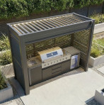 Outdoor Pergola with Kitchen