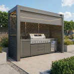 Outdoor Pergola with Kitchen