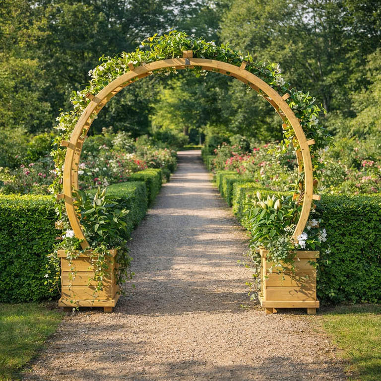 Ornate Garden Wooden Garden Arch