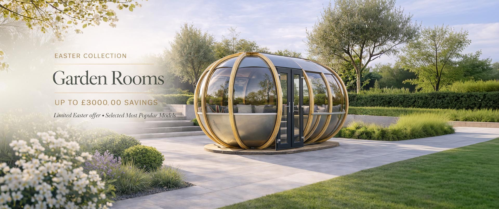 Ornate Garden Easter Sale Banner